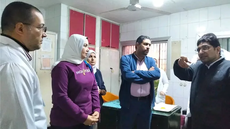 وكيل الطب العلاجي يتفقد مستشفى شربين ويبحث سبل تطوير الأداء والخدمات 