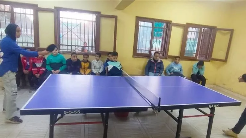 دوري تنس طاولة لاكتشاف المواهب بمركز شباب تزمنت الشرقية
