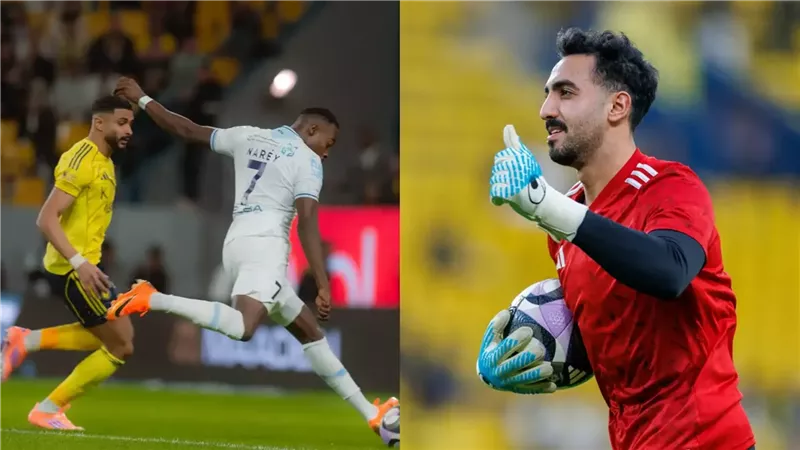 دفع ثمن تهور حارس النصر.. إصابة مهاجم الأخدود بـ