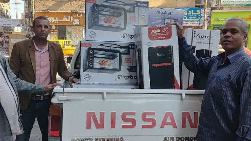تموين الأقصر يضبط سلعا منزلية كهربائية معمرة مجهولة المصدر