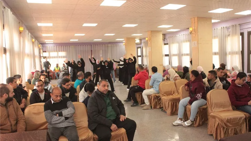 جامعة أسيوط تختتم فعاليات مبادرة «نبضك حياتك» لتعزيز اللياقة البدنية  
