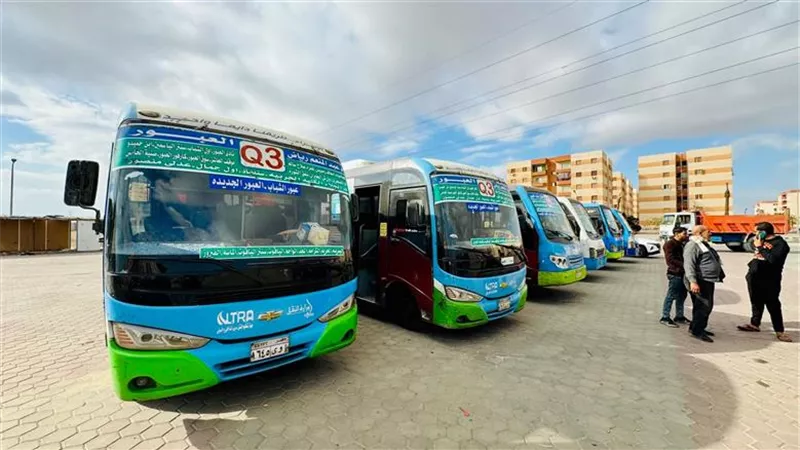 «العبور الجديدة» تدشن 6 باصات بخطوط القاهرة