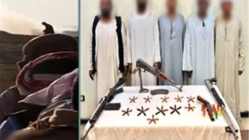 خناقة على «أرض الدولة» تنتهي خلف القضبان.. فيديو «أسلحة أسوان» يكشف الجناة