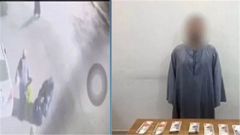 ضبط المتهم بالاستيلاء على حافظة نقود سيدة بالمنيا