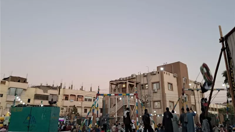 المئات يحتفلون بالليلة الختامية لمولد الشيخ موسى أبو علي بالأقصر|صور