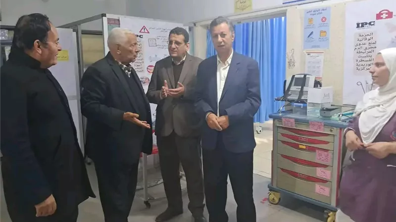 رئيس مركز منية النصر يتفقد المستشفى المركزي لمتابعة انتظام العمل والخدمات 