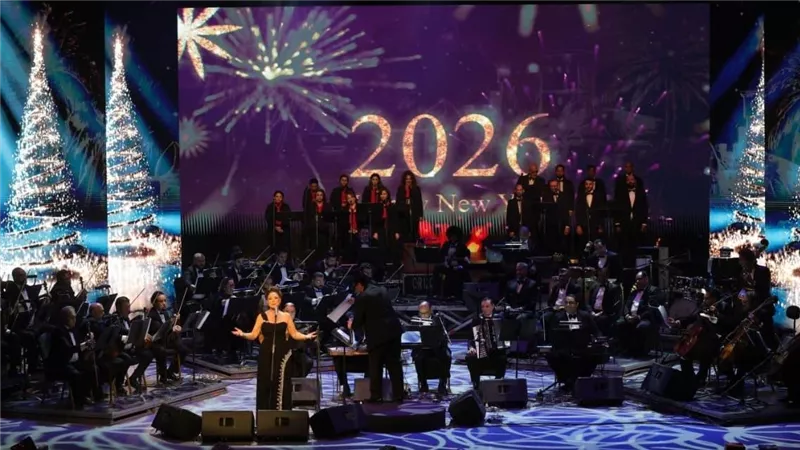 أنوشكا تشعل المسرح الكبير بالأوبرا المصرية بحفل غنائي مميز لاستقبال 2026