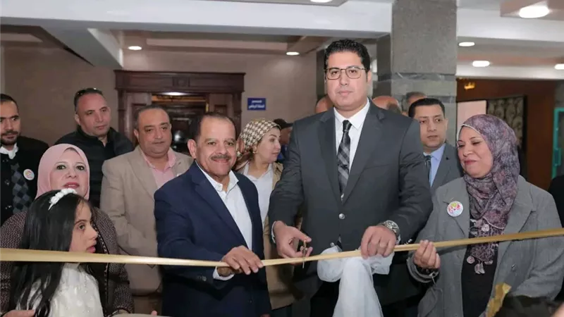نائب محافظ الدقهلية يفتتح معرض منتجات ذوي الهمم بنادي جزيرة الورد