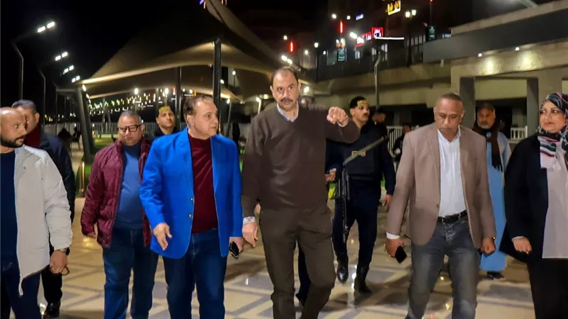 محافظ سوهاج يتفقد استعدادات الحدائق والمتنزهات لاستقبال عيد الميلاد المجيد