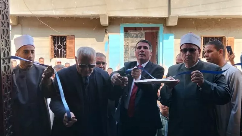 تعاون الأوقاف والمجتمع المدني يثمر افتتاح مسجد الرحمن ببني سويف