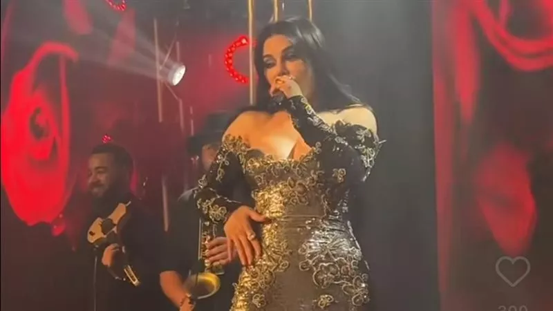 «قطعت فستانها على الهوا».. موقف غريب لهيفاء وهبي في حفل بيروت