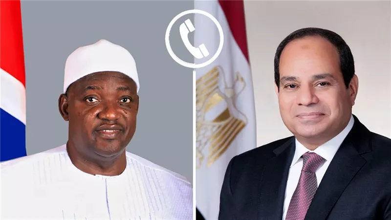 الرئيس السيسي ونظيره الجامبي يتفقان على تعزيز التعاون في مكافحة الإرهاب