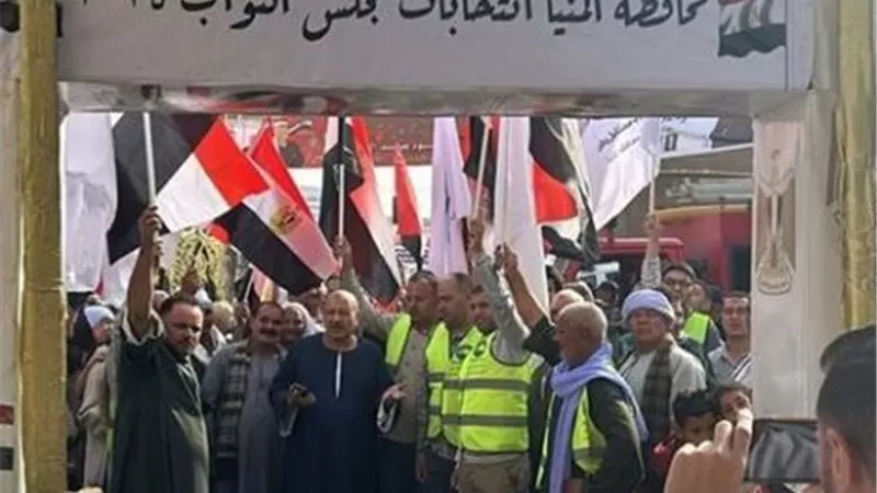 توافد المواطنين للإدلاء بأصواتهم في جولة إعادة انتخابات النواب بنصر النوبة
