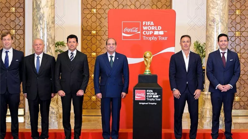استقبال رئاسي للفيفا.. كأس العالم في ضيافة مصر رسالة ثقة عالمية