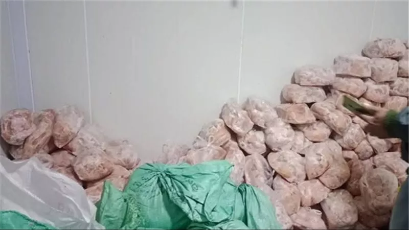 ضبط 300 كيلو دجاج و11.5 كيلو لحوم مذبوحة خارج المجازر بالقليوبية