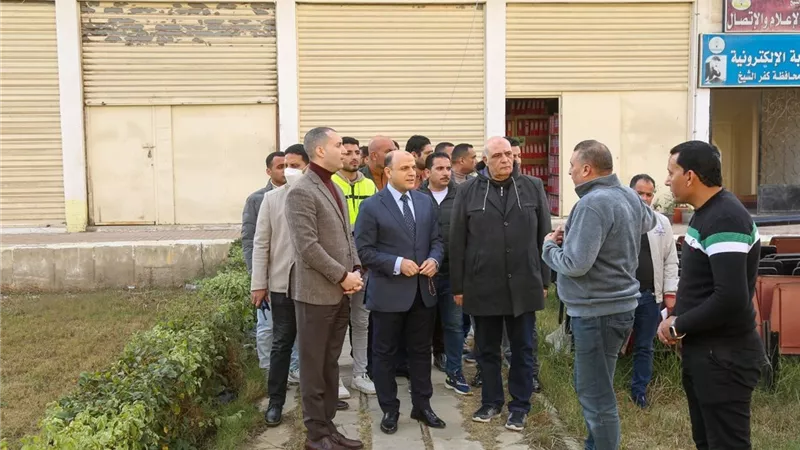 محافظ كفر الشيخ يتفقد أعمال تطوير الديوان العام