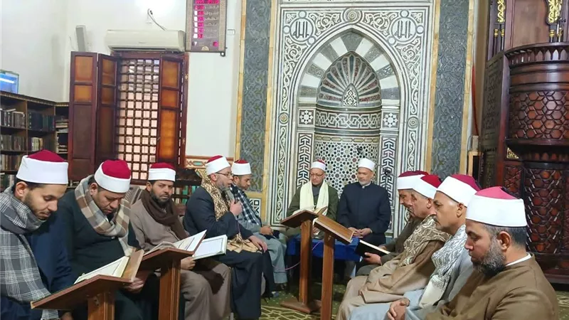  وكيل أوقاف بني سويف يشرف على المقرأة النموذجية 