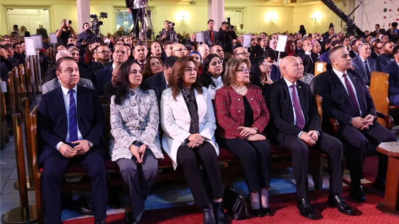 وزيرة التنمية المحلية تشارك باحتفالية الطائفة الإنجيلية بعيد الميلاد