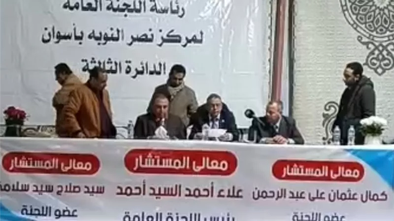 الحصر العددي لدائرة نصر النوبة في أسوان بجولة إعادة انتخابات النواب