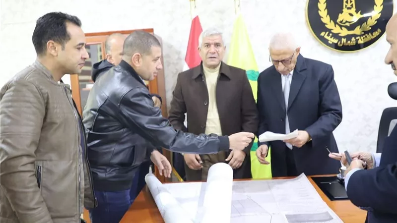 محافظ شمال سيناء يعتمد الحيز العمراني الجديد والمخطط الاستراتيجي للعاصمة