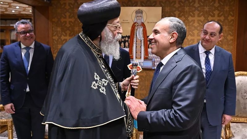 البابا تواضروس يستقبل وزير الخارجية للتهنئة بـ 