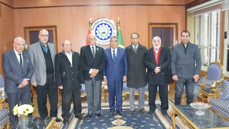 استقبال رسمي لرئيس الحزب الناصري بديوان محافظة الدقهلية