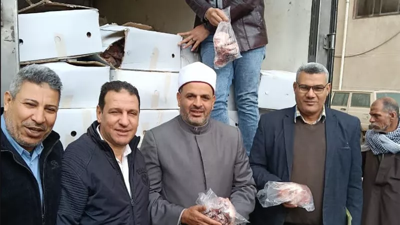 تسليم 2 طن لحوم للأسر الأولى بالرعاية بالشرقية