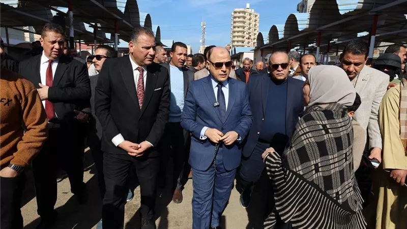 محافظ كفر الشيخ يتفقد السوق المطورة بسيدي سالم ضمن خطة تطوير منظومة