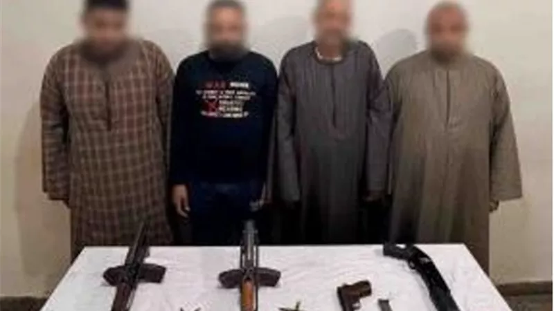 القبض على 4 أشخاص أطلقوا النار احتفالا بفوز مرشح في أسيوط  