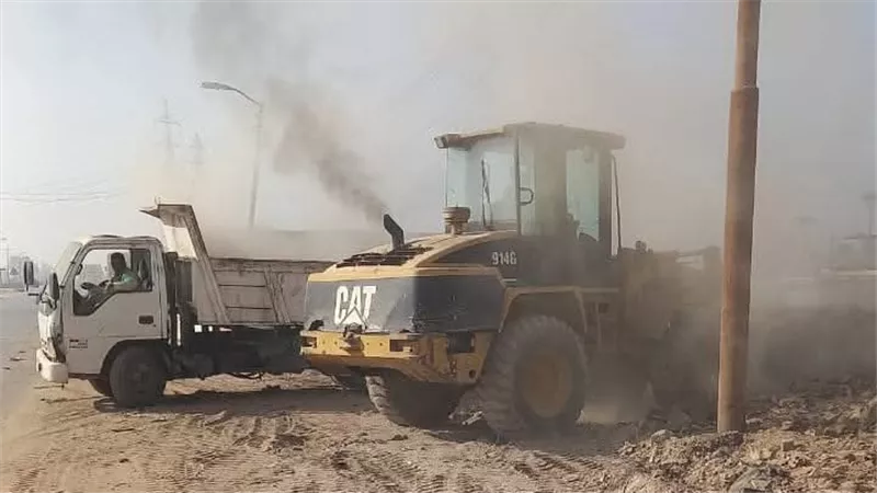 رفع 40 طنا من المخلفات المختلفة في حملة نظافة بمركز الفشن ببني سويف