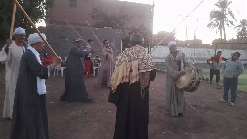 عرض فني لفرقة الآلات الشعبية بمركز شباب الشيخ شبل بالمراغة