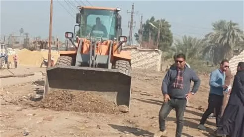 خطة عمل متكاملة بالوحدة المحلية بإهناسيا للنظافة والإنارة