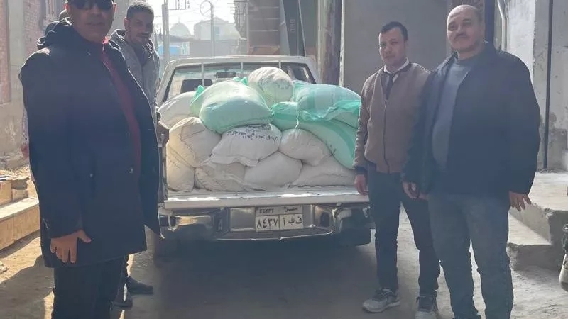 ضبط طن دقيق مدعم قبل تهريبها للسوق السوداء بالفيوم