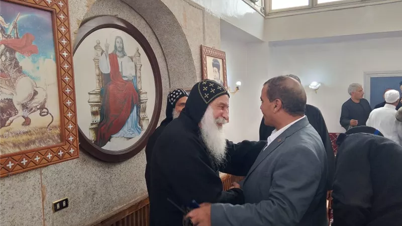 رئيس مدينة أرمنت يهنئ الإخوة الأقباط بعيد الميلاد المجيد