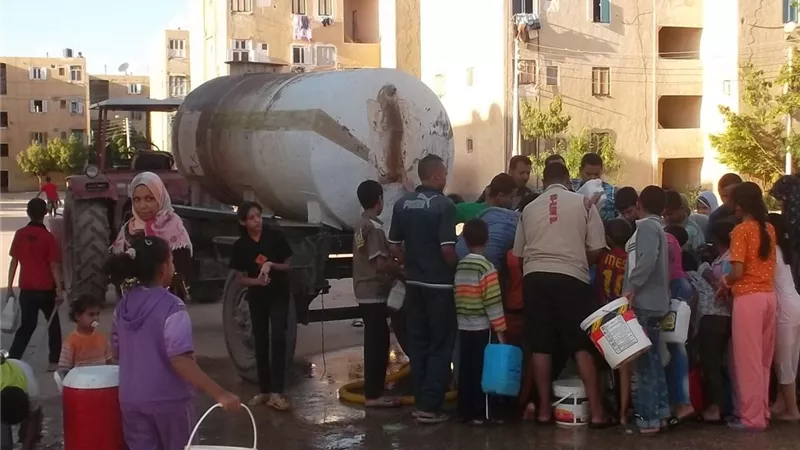 شركة مياه الجيزة تعلن قطع المياه 5 ساعات عن قرية البراجيل