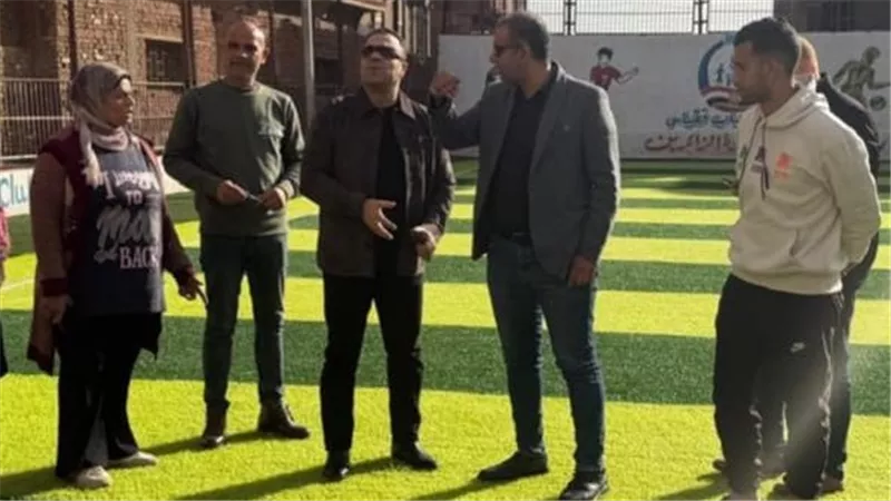 وكيل وزارة الرياضة بالقليوبية يتابع أعمال التطوير بمركز شباب نقباس
