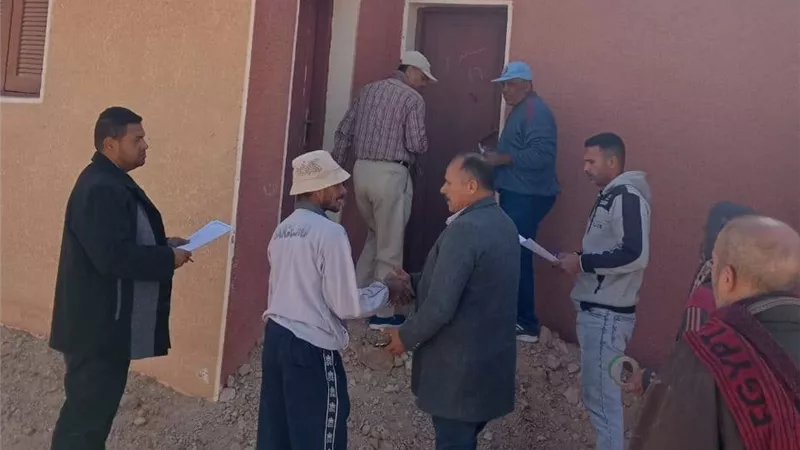 الوادي الجديد تبدأ سحب المنازل من غير المقيمين بها بقرية جناح
