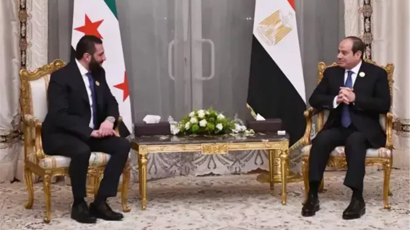 الشرع: الشركات المصرية تحظى بأولوية بمشاريع إعادة إعمار سوريا |فيديو