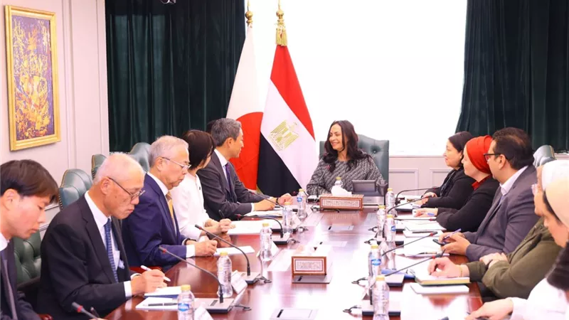 وزيرة التضامن تجري مباحثات مع وفد ياباني لتعزيز الشراكة الاجتماعية