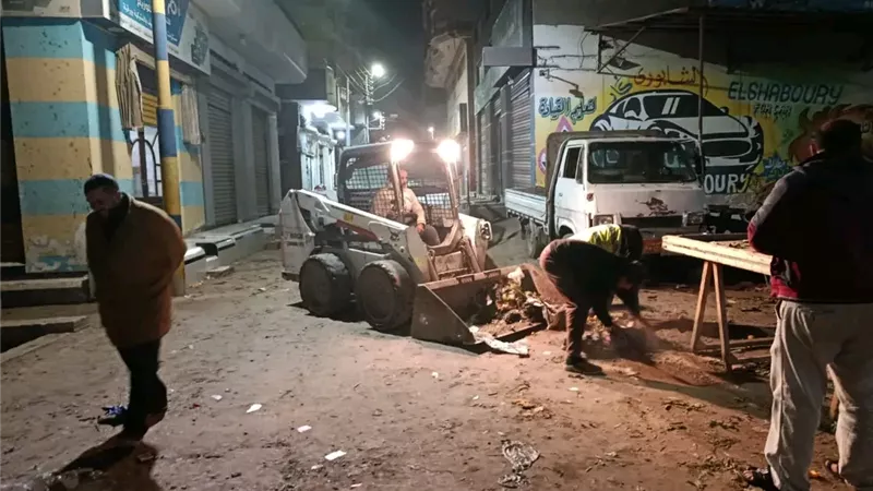 مدينة منية النصر بالدقهلية تعزز جهود النظافة وتحسين المظهر الحضاري