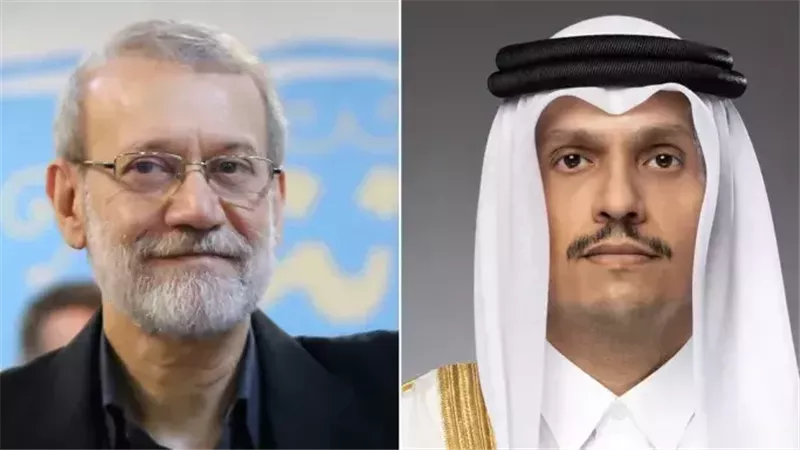 بشأن أوضاع إيران.. وزير خارجية قطر يتلقى اتصالًا هاتفيًا من علي لاريجاني