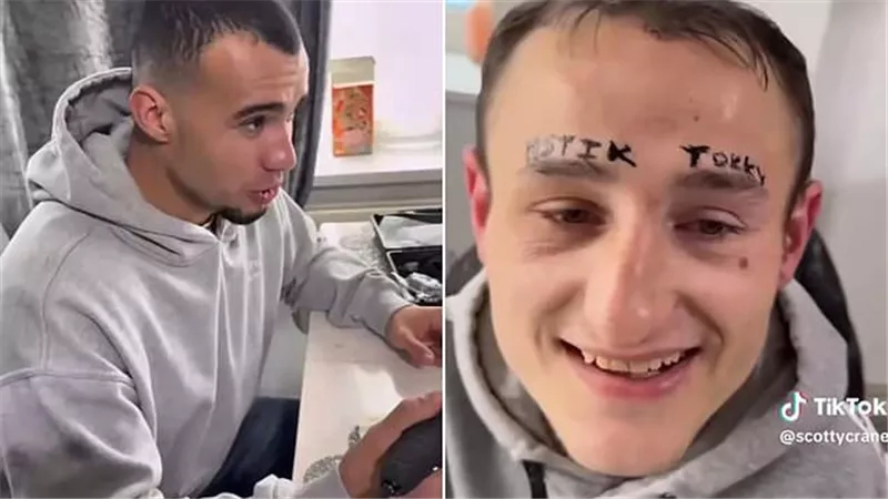 مؤثر يوشم اسمه على وجه معجب| فيديو