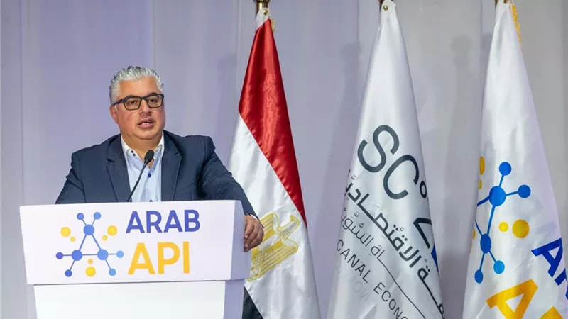 جمال الدين يشهد وضع حجر الأساس لمصنع العربية للخامات الصيدلية