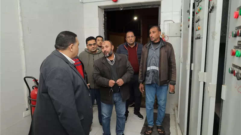 للاطمئنان على انتظام التشغيل.. «التراس» يتفقد رافع صحى راضى بالبحيرة