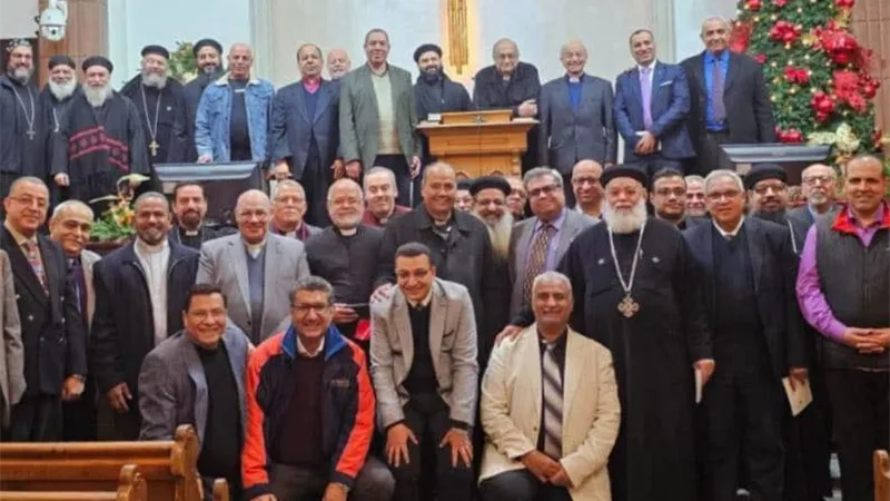 الميلاد يجمعنا.. الكاثوليك تشارك بلقاء ميلادي للجنة الكهنة في مجلس الكنائس