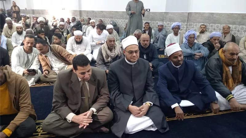 محافظ أسوان يتابع افتتاح مسجد قباء بالعتمور بحري بكوم أمبو