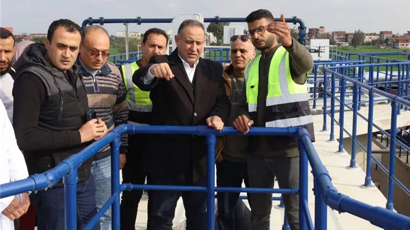 نقلة نوعية في خدمات الصرف الصحي بمركز بسيون تخدم 29 ألف مواطن 
