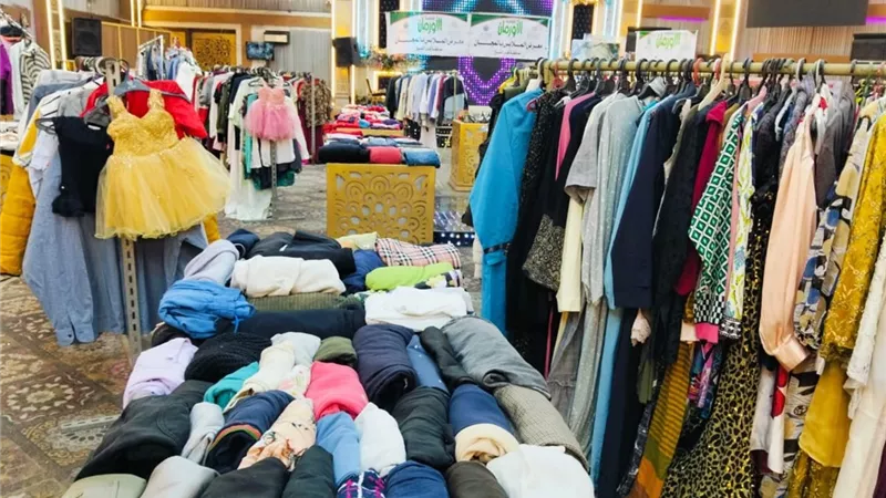 إقامة معرض لتوزيع ملابس بالمجان لغير القادرين بقرى دسوق في كفر الشيخ 