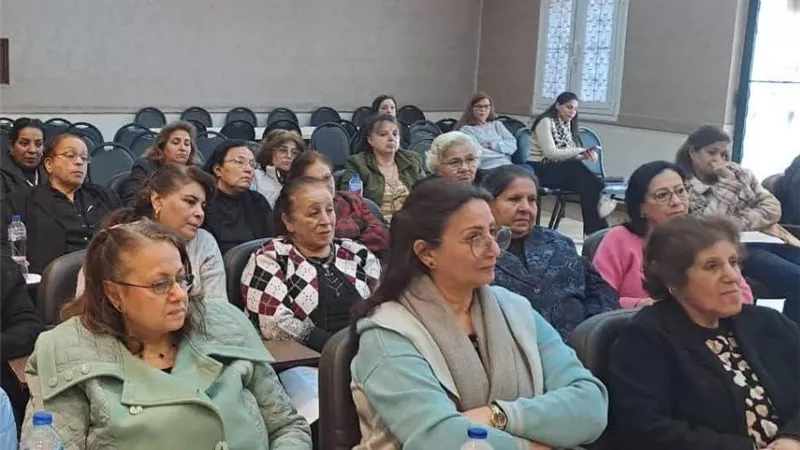 في أجواء صلاة.. رابطة السيدات الكاثوليك تعزز الالتزام الكنسي بحدائق القبة 