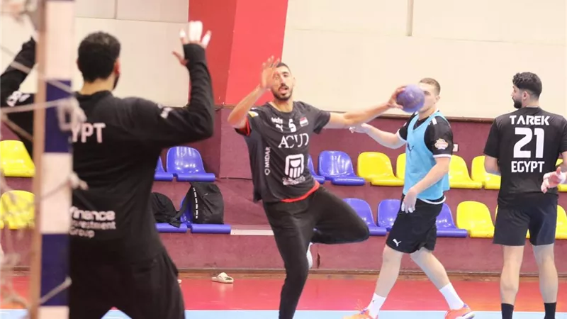 تدريب ناري لمنتخب مصر لليد قبل السفر إلى رواندا للمشاركة في بطولة إفريقيا